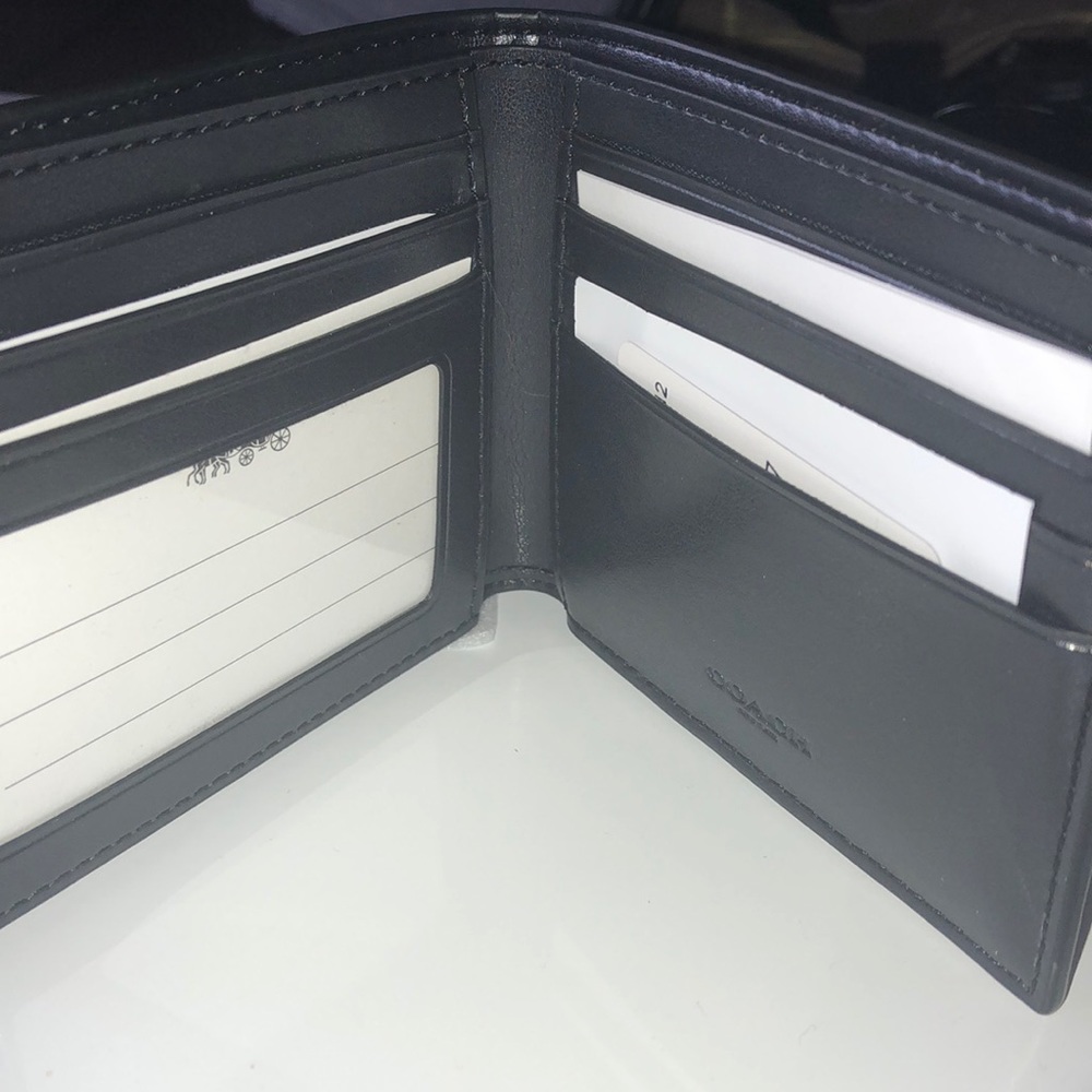 Coach Id billfold wallet signature canvas - Picture 3 of 3
